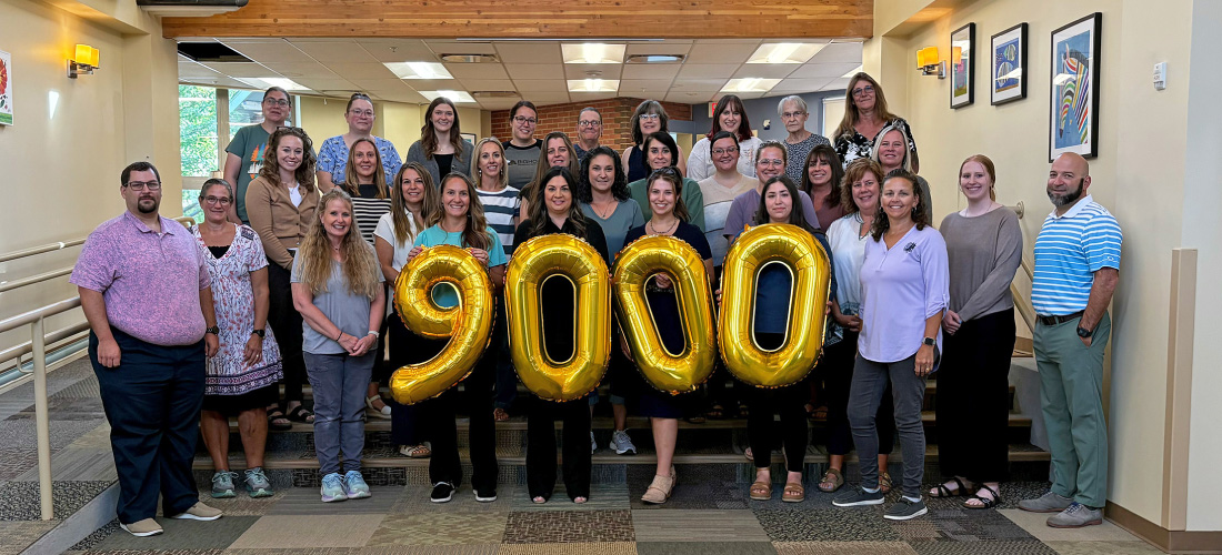 Bighorn Development Center employees and First Federal employees with $9,000 balloons.