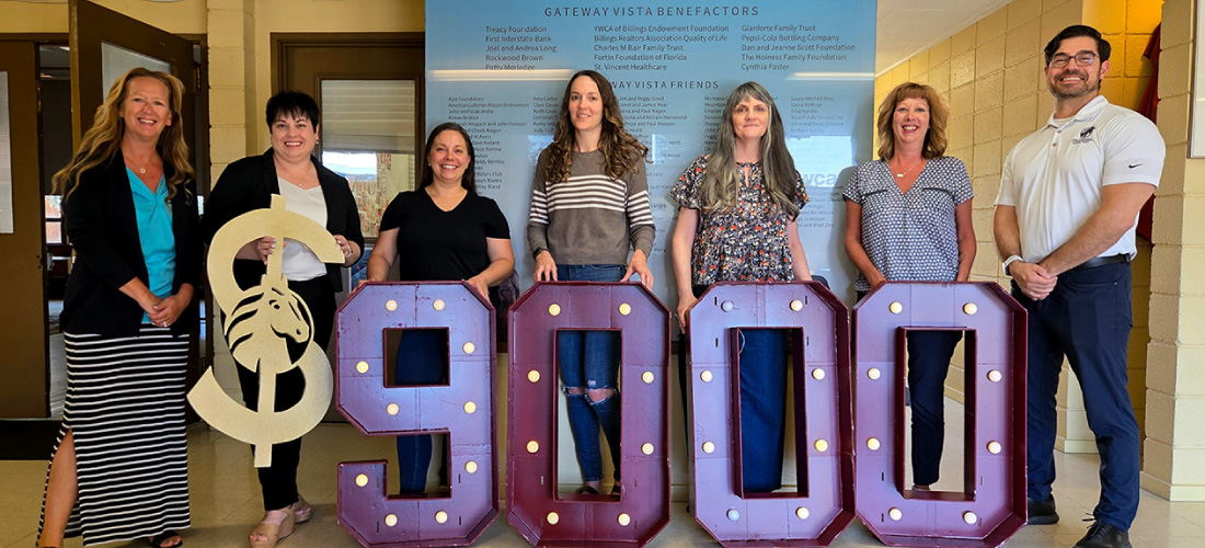 YWCA members and First Federal employees with $9000 numbers.