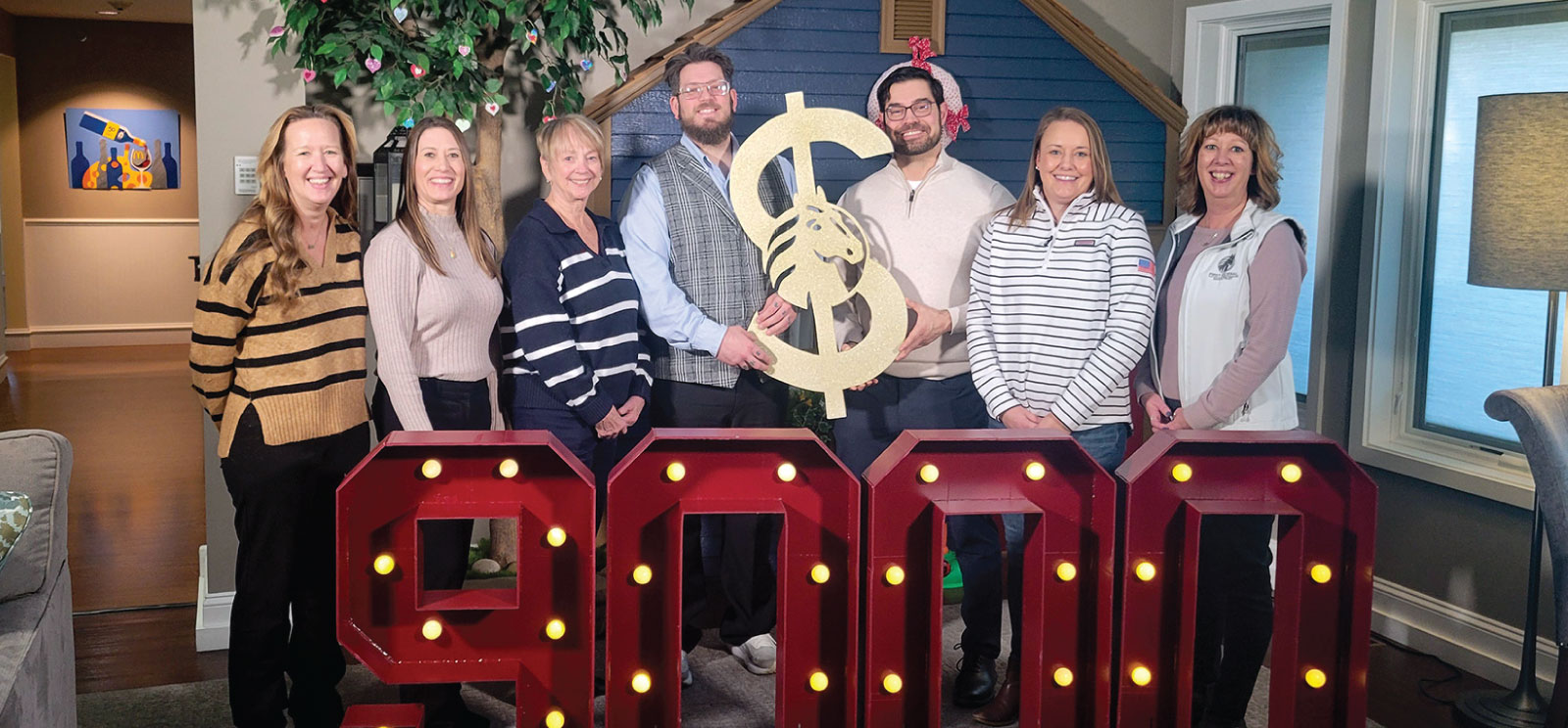 Group of people posing for a photo at Ronald McDonald House